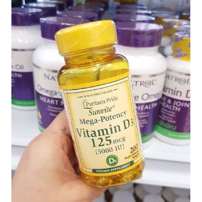 Vitamin D3 250 Mcg 10000 Iu 200100 Softgels Puritans Pride Th 6999