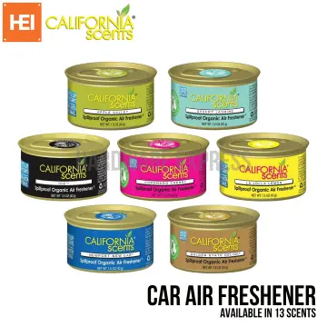 California Scents Car Fragrance Spillproof Can Organic Air Freshener Scent  New