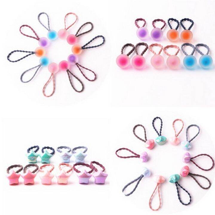 10pcs-lot-baby-sweet-hair-accessories-candy-color-kids-elastic-hair-ties-rope-ponytail-ball-hairbands-girls-hair-bands-wholesale