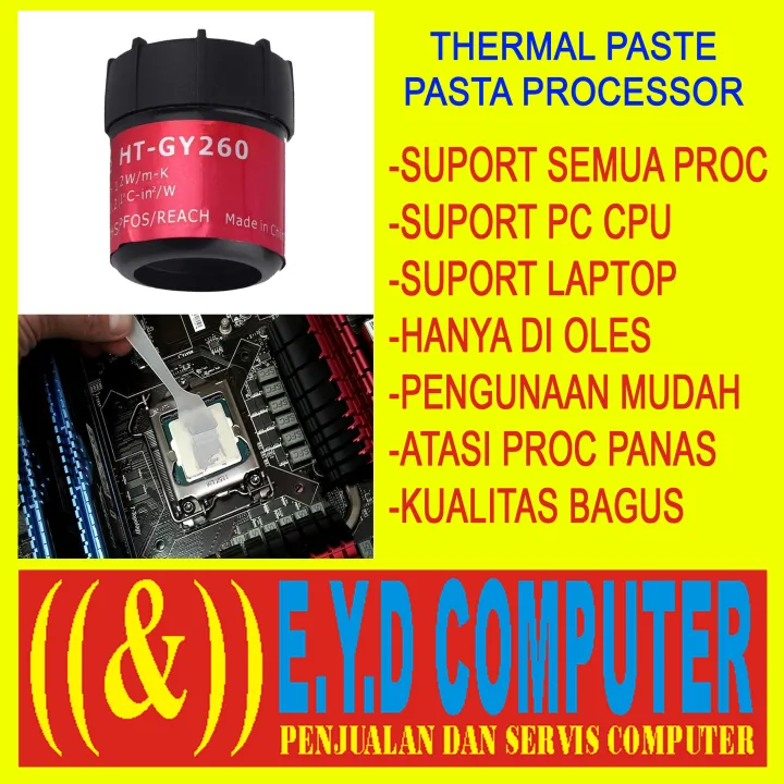 PASTA PROCESSOR TUBE THERMAL PASTE PROCESOR COCOK UNTUK PROC LAPTOP DAN