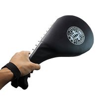 Black Taekwondo Kick Pad Target Karate Boxing Kids Training Practise Leather Hitting Target Safety Fitness Equipment