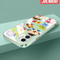 เคส JIUMOO สำหรับ iPhone 11 11 Pro 11 Pro Max,การ์ตูนทอยสตอรี่ลวดลายใหม่พื้นผิวขอบสี่เหลี่ยมเคสนิ่มซิลิกาเจลกันกระแทกเคสมือถือรวมเลนส์กล้องถ่ายรูปฝาครอบป้องกัน