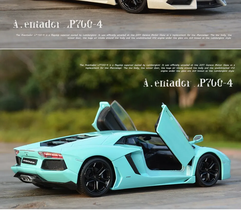 WELLY Mô Hình Xe Đua Hợp Kim Lamborghini Aventador LP700-4 1:24 Đồ Chơi Kim  Loại Đúc Khuôn Mô Hình Xe Thể Thao Quà Tặng Đồ Chơi Trẻ Em Mô Phỏng Cao |
