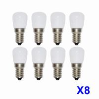 [HOT QQZIWWUJJWG 104] 8ชิ้น/ล็อต3W E14 E12 LED ตู้เย็นหลอดไฟตู้เย็นข้าวโพดหลอดไฟ AC220V 240V Ra85 SMD2835 LED โคมไฟ SMD2835แทนที่หลอดฮาโลเจน