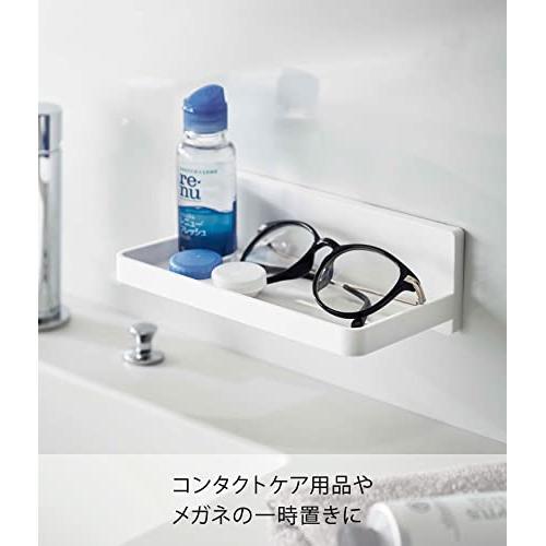 ถาดตะขอฟิล์ม-yamazaki-w18สีขาวประมาณ5964จัดเก็บในห้องน้ำ-w18-x-d10-x-ละออง-h6cm-สำหรับจัดเก็บเป็นชุด