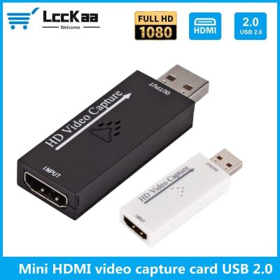 USB 2.0 Video Capture Card Mini HDMI Video Grabber Box for PS4 Game DVD Camcorder Camera Record placa de video Live Streaming Adapters Cables