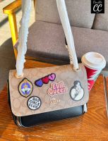 (แท้ ?%‼ from Factory) NEW ARRIVAL! ???  Disney X Klare Crossbody 25 In Signature Canvas With Patches((CC152))