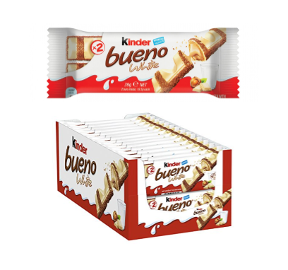 Kinder Bueno T2 White Chocolate Bar 30pack X 39GM | Lazada