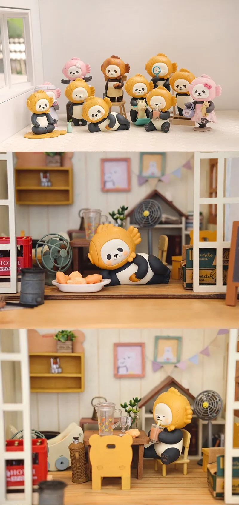 Planet Bear Random Box Taiyaki Mini Family Anime Figures Toys Cartoon  kawayi Surprise Box Guess Bag Girl Birthday Gift | Lazada PH