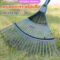 คราดตะกาวมือเสือ ไม่รวมด้าม คราดตะกุย 22 ซี่ คราดเหล็ก  Garden grass rake