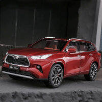 1:24โตโยต้าไฮแลนเดอ SUV อัลลอยรุ่นรถของเล่น D Iecasts โลหะหล่อเสียงและแสงรถของเล่นสำหรับเด็กยานพาหนะ