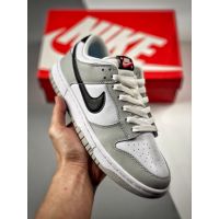 Sports Shoes Original Unisex sb duk ‘’grey white black‘’ Sneakers For Women Low Cut Shoes For Men Couple Shoes Standard Size:36-46