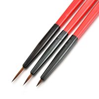 3Pcs/Set Nail Art Liner Painted Brush Thin Stripe Line Drawing Pen DIY UV Gel Tips French Supplies Design Manicure Tool 5/7/11mm Artist Brushes Tools