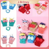 สินค้ามา J-BRITNEY ถุงมือเด็กเล็กถุงมือถักของเล่นการรับสารภาพเด็กหญิงเด็กชายพร้อมกำมะหยี่ปลอกสวมนิ้วเต็มตัว