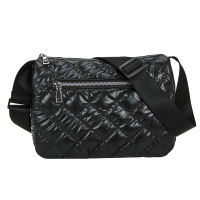 Fashion Nylon padded quilted bag for Women Space Cotton Shoulder Bag Soft Fluffy Black Crossbody Handbag Female Shopper Bag Lady