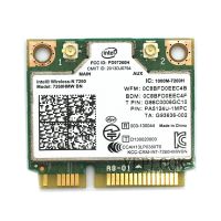 7260BN 7260HMW BN Intel แบบไร้สาย-N 7260 2x 802.11n 2 PCIe ขนาดฮาล์ฟมินิสายเดี่ยว2.4Ghz 300Mbps บลูทูธ4.0การ์ด Wifi