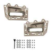 2Pcs Rear Left &amp; Right Inside Interior Door Handle Set for 2005-2011 Jeep Grand Cherokee Beige &amp; Chrome