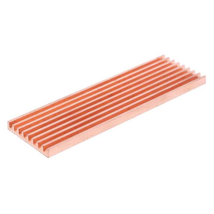 UNFAIRZQ Adesivo conduttivo termico del dissipatore di calore del dissipatore di calore in rame puro per SSD M.2 2280 PCI-E NVME
