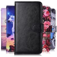 Coque For On Huawei Y7 2017 Wallet Leather Flip Case For Huawei Nova Lite Plus TRT-LX1 TRT-LX3 Capa Y72017 Cartoon Plain Cover