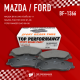 ผ้าเบรค หน้า MAZDA BT50 2WD / FIGHTER 2WD / FORD RANGER 2WD - TOP PERFORMANCE JAPAN - BF 1366 / BF1366 - ผ้าเบรก เรนเจอร์