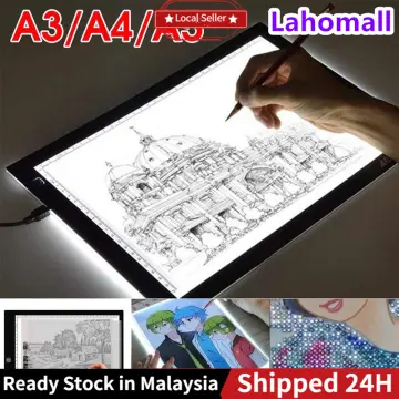 A3/A4/A5 USB-powered Ultra-thin LED Drawing Board Template Board Light Box  Tracking Drawing Board Table 3 Dimming Drawing Board