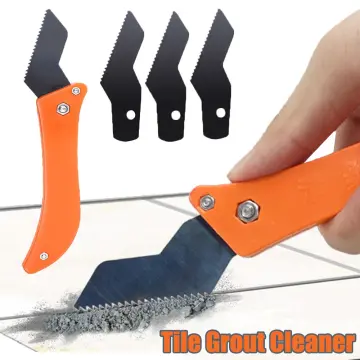 Grout Removal Tool, Caulking Removal Tool, Grout Cleaner, Scraper, Scrubber  Brus