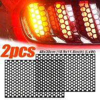 【CC】 Car Stickers Tail Lights Hollow Protector Decals Rear Lamp Decoration Wrap Film Sticker 48x30cm