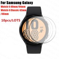 10Pcs Tempered Glass Film For Samsung Galaxy Watch 4 40mm 44mm Watch4 Classic 42mm 46mm HD Clear Full Screen Protector Film