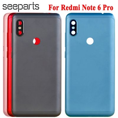 For Redmi Note 6 Pro Back Battery Cover Door Rear Housing Case For Xiaomi Redmi Note 6 Pro Battery Cover Replacement Parts