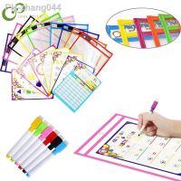 5/8/10pcs/set PVC PET Writing Dry Wipe Bag Drawing Toy For Kids Children Adult Transparent Dry Brush Bag Can Be Reused WYW