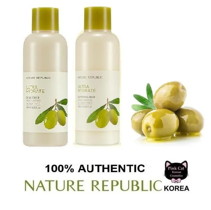 Korean Cosmetics NATURE REPUBLIC Ultra Hydrate Olive Toner (180ml