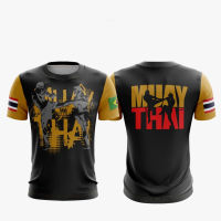 Warrior [high Quality] Muay Thai Shirt (free Custom Name&amp;) Fashion Versatile