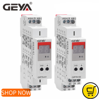 GEYA GRT8-X จอแสดงผลดิจิตอลมัลติฟังก์ชั่จับเวลารีเลย์16A ที่มี20ฟังก์ชั่นทางเลือก AC DC 12โวลต์24โวลต์220โวลต์230โวลต์