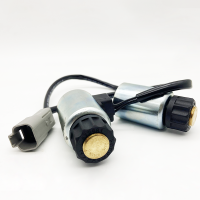 ชิ้นส่วนรถขุด Komatsu WA320 WA380 Loader Solenoid Complete Coil UC4020757708 WA430 Pilot Valve