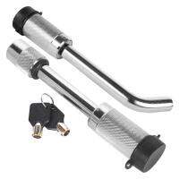 Trailer Coupler Lock Metal Locking Receiver Pin Weatherproof Anti-Theft Lockable Pin with Dust &amp; Mud Protection Used to Tow Truck Boats Bike well-liked