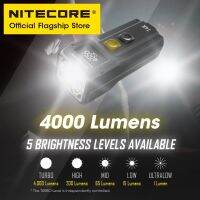 NITECORE T4K พวงกุญแจไฟฉาย4000 Lumens โคมไฟคีย์ Edc แบบพกพาสว่างพิเศษชาร์จ USB-C ฉุกเฉินพร้อมแบตเตอรี่กลางแจ้งโดยเฉพาะ