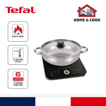 Tefal Induction Cooker Hob Express Slim IH7208, Free Shabu Pot