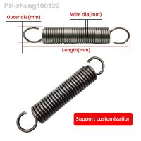 10PCS Stainless Steel Tension Spring With Small O Hook Extension Spring Steel Hook Spring DIY