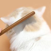 Pets Dogs Cat Comb Stainless Steel Grooming Comb Tool Comb Wood Comb Pet Beauty Cleaning Floating Hair Removal Fleas