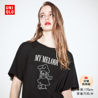 Uniqlo ชุดสตรี (UT) SANRIO เสื้อยืดพิมพ์ลาย (แขนสั้น Melody พ่อแม่-เด็ก) 465217 UNIQLO