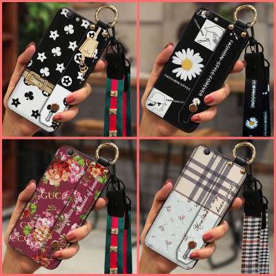 Small daisies Wristband Phone Case For OPPO R9S Fashion Design Original silicone Anti-dust Phone Holder Simple New Soft