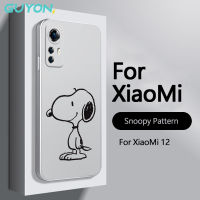 Guyon เสค Xiaomi 11T 12 Lite POCO M3 F3GT F4GT M4 M5 X3GT X3NFC X4GT X4 Pro 5G เคสนิ่มลายสนูปี้ดีไซน์ใหม่ผิวด้านชุบโลหะเงินด้วยไฟฟ้าสีเงินเคลือบเงาแบบครอบคลุมทุกอย่างป้องกันการตก TPU