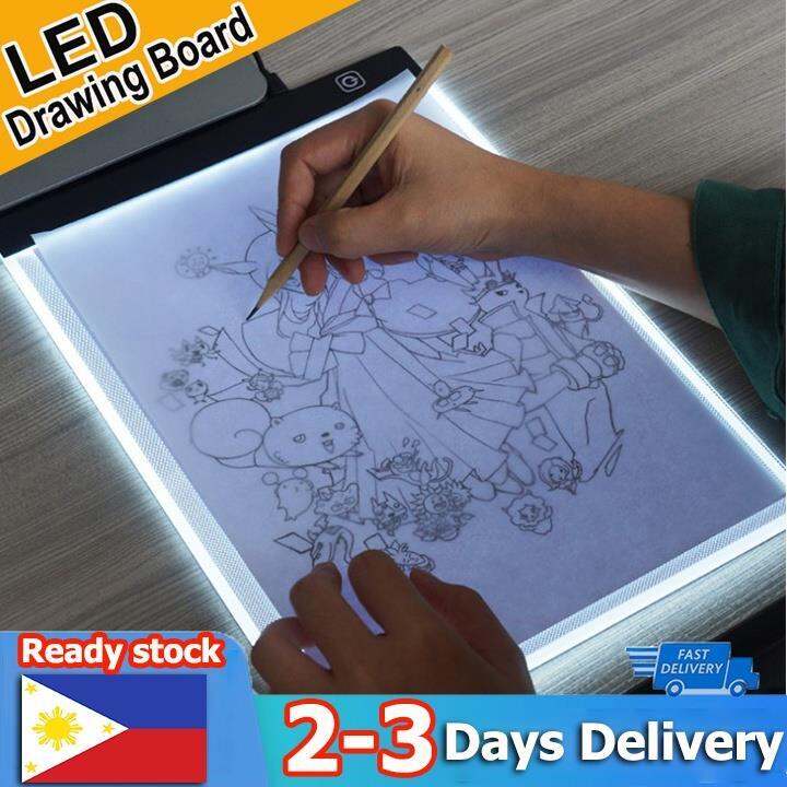 Slim A4 Art LED Light Drawing Tablet Dimmable USB Tracing Board Stencil