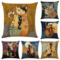 【CW】♣✟  New Mural Print Pillowcase for Sofa Design Covers 45x45cm Cushion Cover