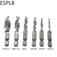 Esplb 6ชิ้น1/439;39; Hex Hss หัวเจาะสกรูเกลียวเหล็กความเร็วสูงเกลียวปลั๊กเมตริก M3 M4 M5 M6 M8ดอกสว่าน M10