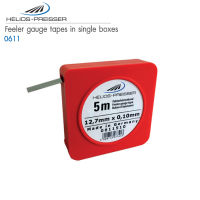 ฟิลเลอร์เกจแบบเส้นชนิดในเทปม้วน ขนาด 0.01 มิลิเมตร ยาว 5 เมตร (Helios Preisser Germay) , 0611 Feeler Gauge Tapes in single box size 0.01-5M