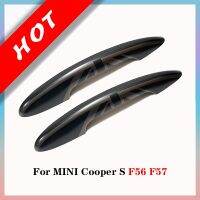 2PCS In Set The Black Flag Door Handle Cover Sticker Trim For MINI Cooper S JCW F56 F57 Car-Styling Exterior Parts Essories