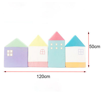 120CM Newborn Baby Bed Bumper Crib Protector Cotton Pillow Cushion Bed Fence Nodic Kids Room Decoration Infant Baby Cot Bumper