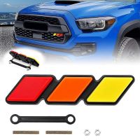 Tri-Color Grille Badge Emblem Decoration Car Truck Label for Toyota Tacoma 4Runner -Tundra Sequoia Rav4 Highlander