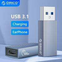 ORICO Mini OTG USB 3.1 USB ตัวผู้ชนิด C ตัวเมียแปลงหัว10Gbps สำหรับชาร์จขั้วต่อหูฟังหูฟังอะแดปเตอร์